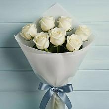 Букет 7 Белых роз Эдлесс Лав #REPLACE_PRED# Зеленоградске
