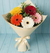 Букет цветов из:  Герберы в Зеленоградске