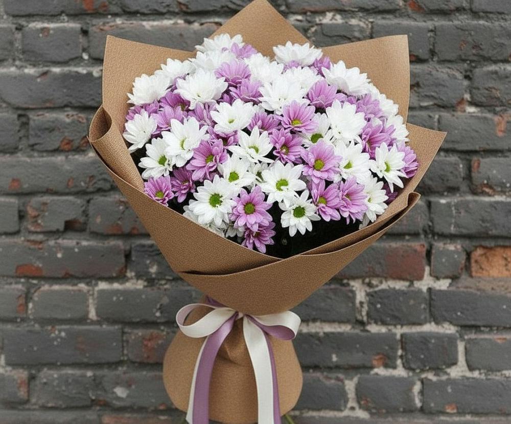 Букет цветов из: Хризантемы в Зеленоградске