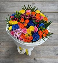 Букет цветов из:  Розы и Хризантемы в Зеленоградске