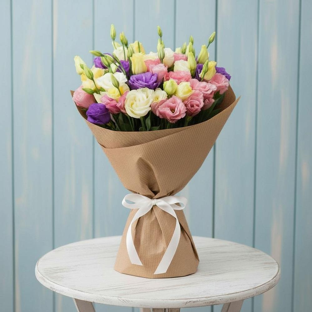 Букет цветов из: Лизиантусы в Зеленоградске