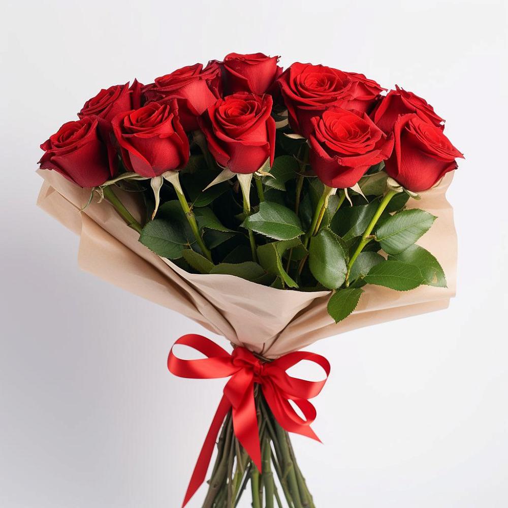 Букет 11 Красных роз Эдлесс Лав в Зеленоградске