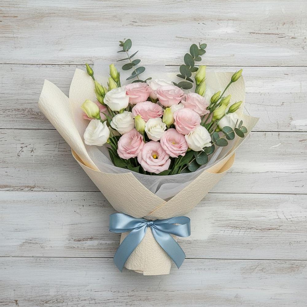 Букет цветов из: Лизиантусы в Зеленоградске